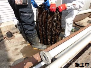 ろ材浮上工事 大阿蘇水質管理株式会社 浄化槽 貯水槽の維持管理