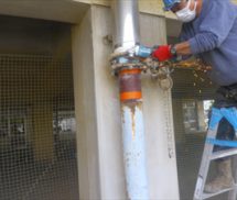 プール系統排水バルブ交換修繕