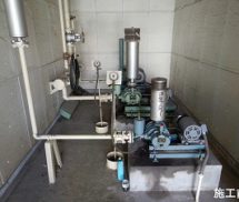 合併処理浄化槽　攪拌ブロワー交換修繕