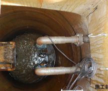 流入ポンプ2台交換