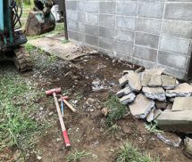 犬走りコンクリート工事