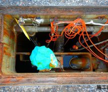 放流ポンプNo.2交換