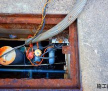 放流ポンプ交換工事